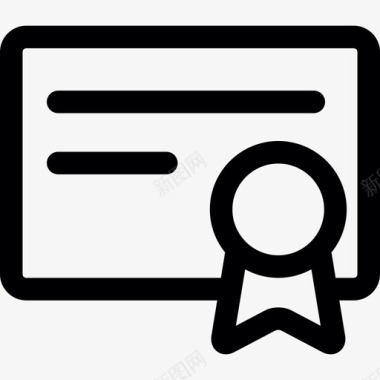 网络证书接口媒体和技术图标图标
