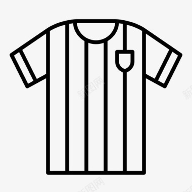 足球衫足球球衣图标图标