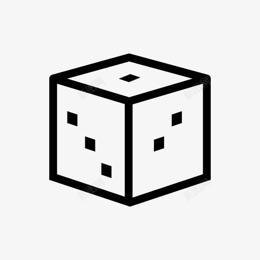 掷骰子玩游戏图标svg_新图网 https://ixintu.com 掷骰子 玩游戏
