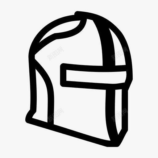 骑士头盔盔甲防护图标svg_新图网 https://ixintu.com 战争 战士 盔甲 防护 骑士头盔