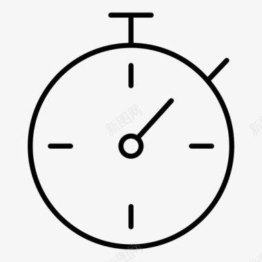 截止日期业务时钟图标图标