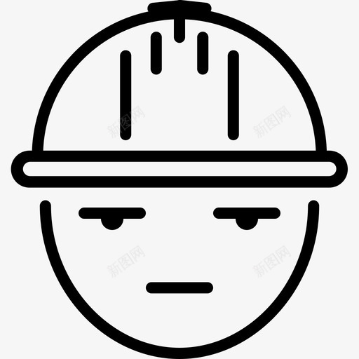 工程师土木工程师建筑业图标svg_新图网 https://ixintu.com 专业 土木工程师 安全帽 工人 工程师 建筑业 线图标