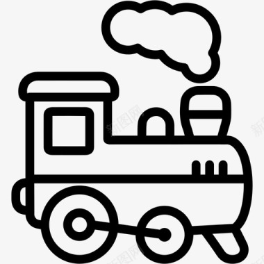 火车引擎机车蒸汽图标图标