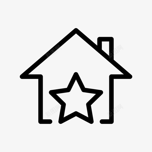 家庭之星书签像图标svg_新图网 https://ixintu.com 书签 像 家庭之星 用户界面
