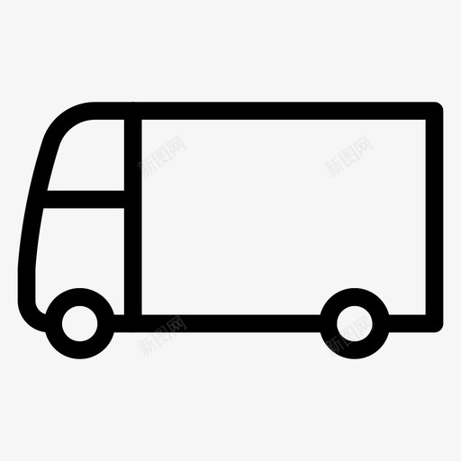 运输商务送货图标svg_新图网 https://ixintu.com 卡车 商务 施工线图标 货车 运输 送货