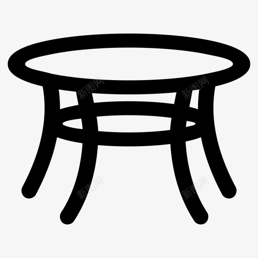 桌子家具古董图标svg_新图网 https://ixintu.com 古董 家具 工作 木头 桌子