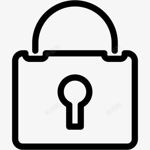 锁关隐私图标svg_新图网 https://ixintu.com 关 安全 锁 隐私
