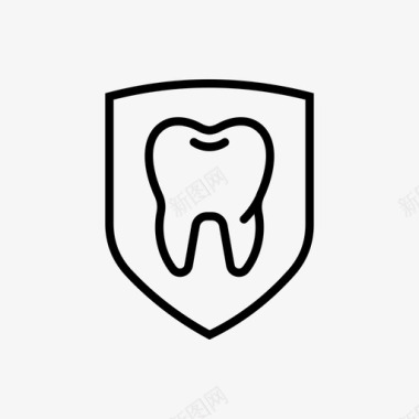 牙齿保护牙齿护理健康牙齿图标图标