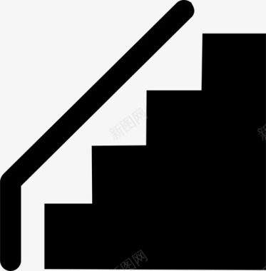 楼梯建筑物栏杆图标图标
