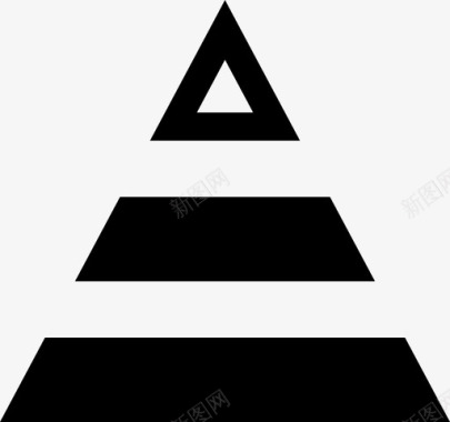 中级体能金字塔图标图标