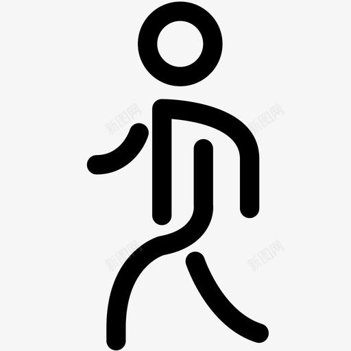 步行人行人图标svg_新图网 https://ixintu.com 人 标志符号轮廓 步行 行人