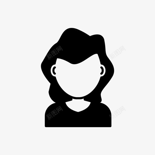 女商人化身企业家图标svg_新图网 https://ixintu.com 企业家 化身 女商人 用户