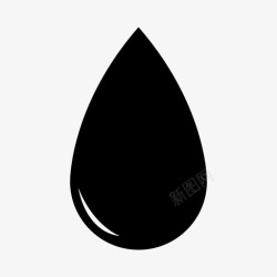一滴水图标一滴水液体湿的图标高清图片