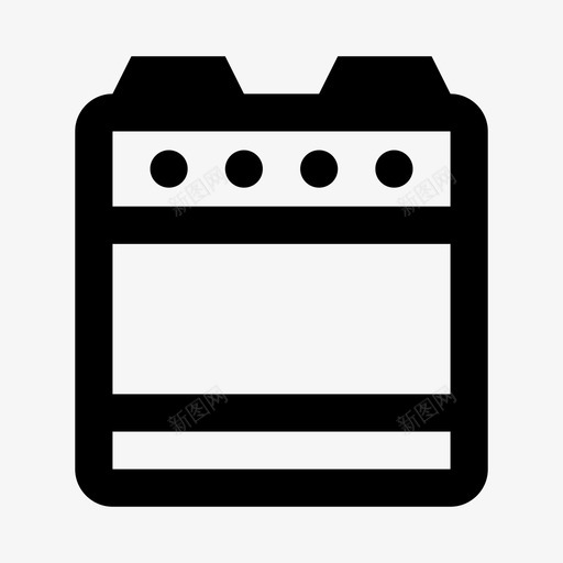 烤箱电器烹饪图标svg_新图网 https://ixintu.com 厨房 家 炉灶 烤箱 烹饪 煤气灶 生产线 电器