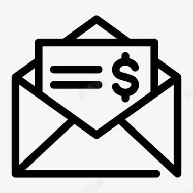 商务信函商务文件信封图标图标