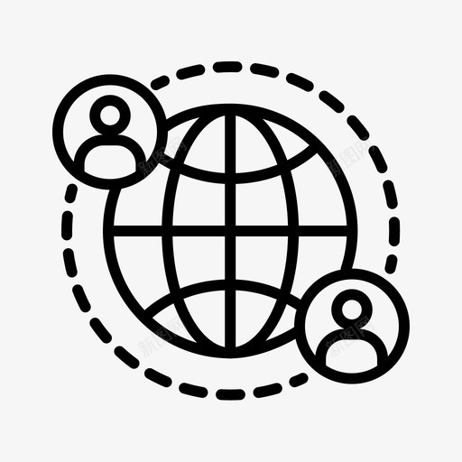 全球通信全球社区全球联系人图标svg_新图网 https://ixintu.com 互联网 全球社区 全球网络 全球联系人 全球通信 国际商务 物联网