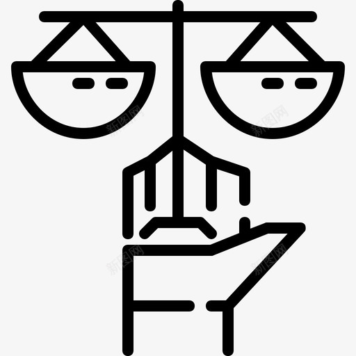 手持天平人权司法图标svg_新图网 https://ixintu.com 人权 司法 和平与人权 律师 手持天平