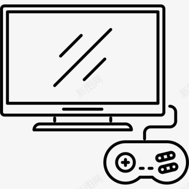 游戏机游戏板电视图标图标