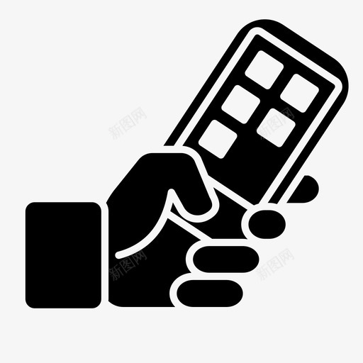 手机在手电话在手联系人图标svg_新图网 https://ixintu.com 手 手机 手机在手 技术 电话在手 联系人