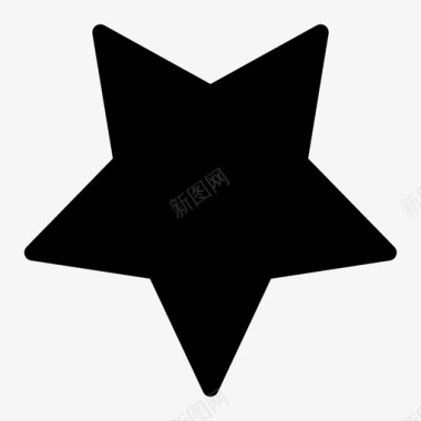 明星徽章商业图标图标