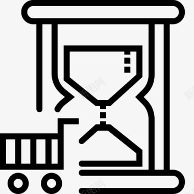 沙漏购物销售时间图标图标