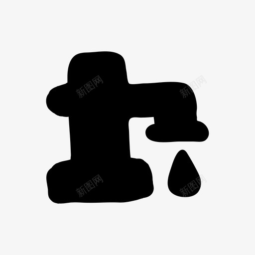 水泵涂鸦手绘图标svg_新图网 https://ixintu.com 手绘 手绘材料设计图标 水泵 涂鸦