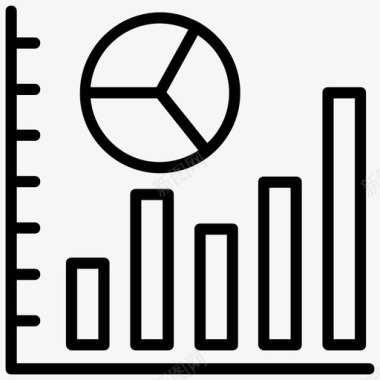 信息图分析条形图图标图标