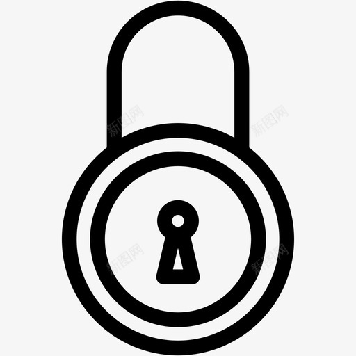 锁隐私保护图标svg_新图网 https://ixintu.com 保护 安全 锁 隐私