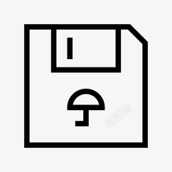 软盘写保护受保护的软盘保护安全图标高清图片