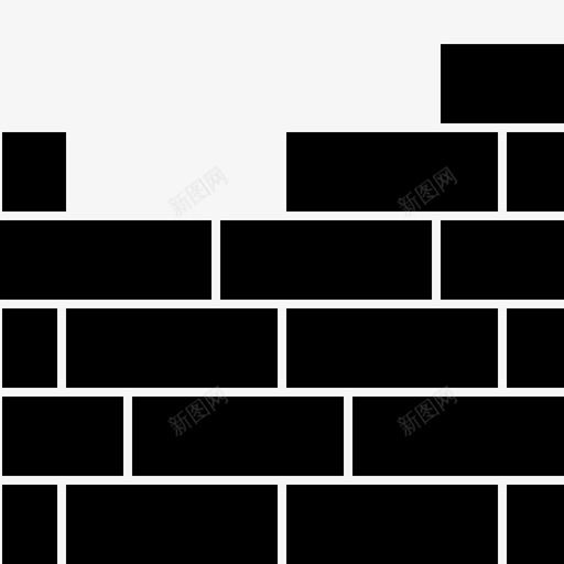 墙砌砖工砖图标svg_新图网 https://ixintu.com 墙 实心 建筑 砌砖工 砖