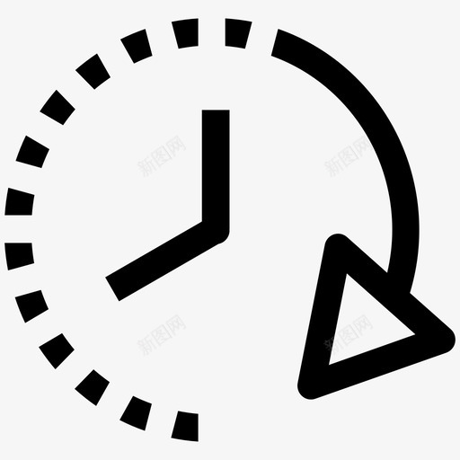 计时器时钟倒计时图标svg_新图网 https://ixintu.com 倒计时 时钟 秒表 计时器