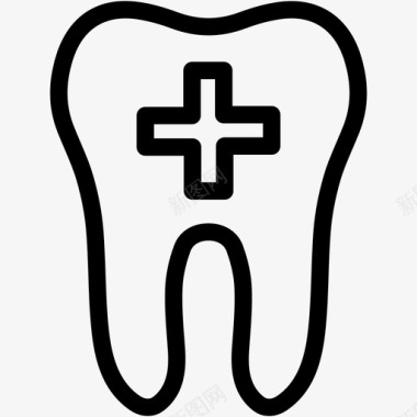 牙齿牙医医疗保健图标图标