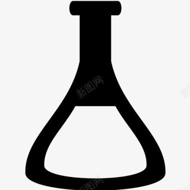锥形烧瓶瓶子化学图标图标