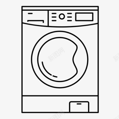 洗衣机电器浴室图标图标