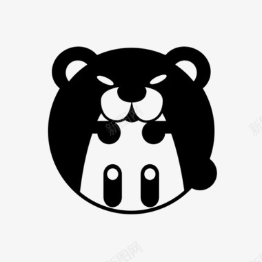 熊动物棕熊图标图标