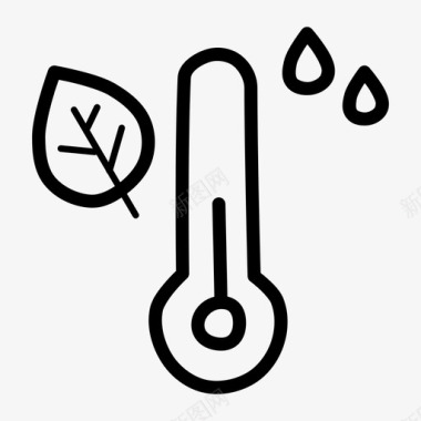 温度计秋天湿度图标图标