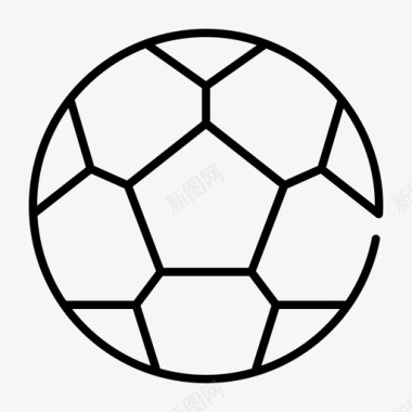 足球体育教育图标图标