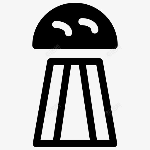 盐黑胡椒香料图标svg_新图网 https://ixintu.com 厨房用具 盐 香料 黑胡椒