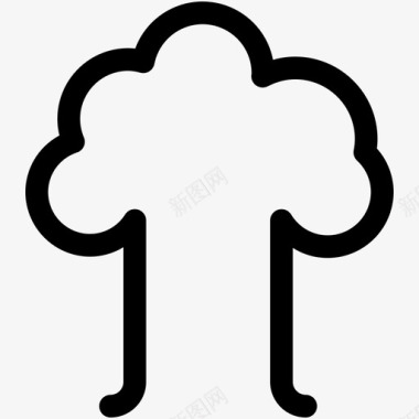 蘑菇云爆炸炸弹图标图标