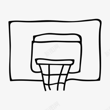 篮球篮板运动图标图标