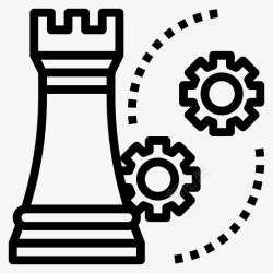 战略使命计划商业象棋图标高清图片