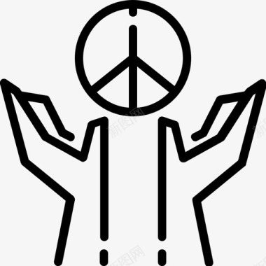 拯救和平祈祷保护图标图标