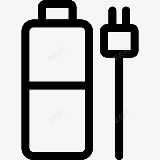 带充电器技术媒体和技术的电池图标svg_新图网 https://ixintu.com 媒体和技术的电池 带充电器 技术
