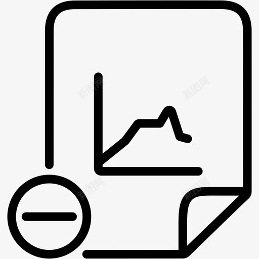 减号图表分析方框图标svg_新图网 https://ixintu.com 减号图表 分析 图表 方框 统计