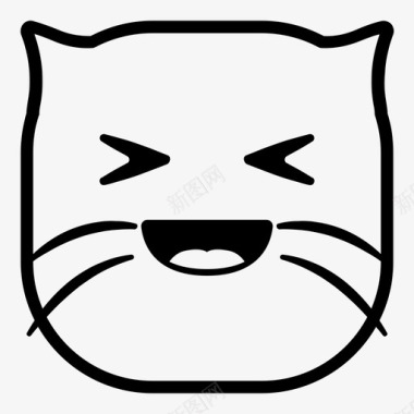 笑猫表情符号韩娜表情猫版图标图标
