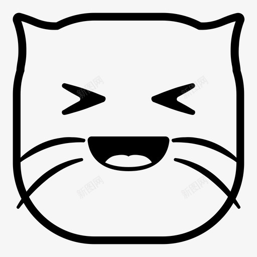 笑猫表情符号韩娜表情猫版图标svg_新图网 https://ixintu.com 笑猫 表情符号 韩娜表情猫版