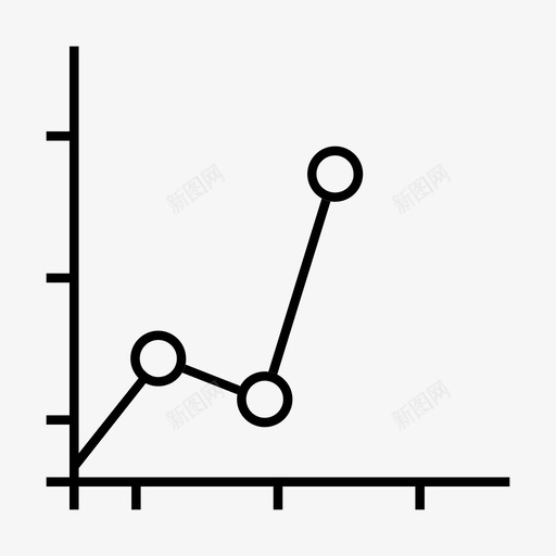 折线图业务图表图标svg_新图网 https://ixintu.com 业务 业绩 图表 折线图