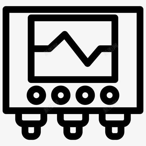 数据记录器轮廓传感器和探头图标svg_新图网 https://ixintu.com 数据记录器 轮廓传感器和探头