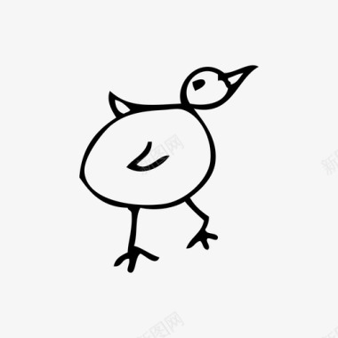小鸟小鸡复活节图标图标