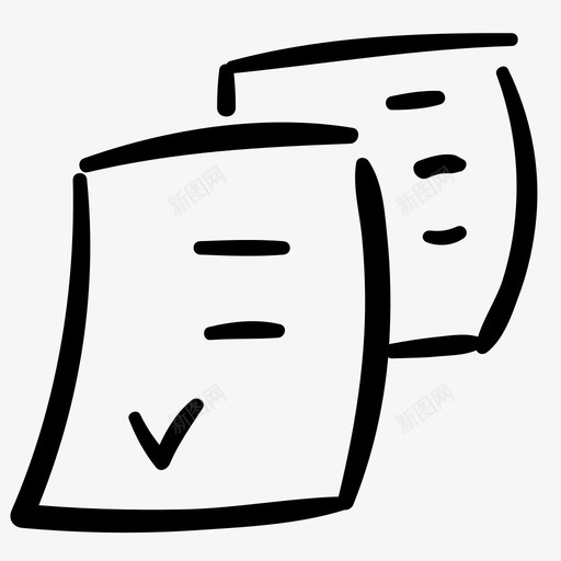 文件业务列表图标svg_新图网 https://ixintu.com 业务 列表 办公室 文件 注释
